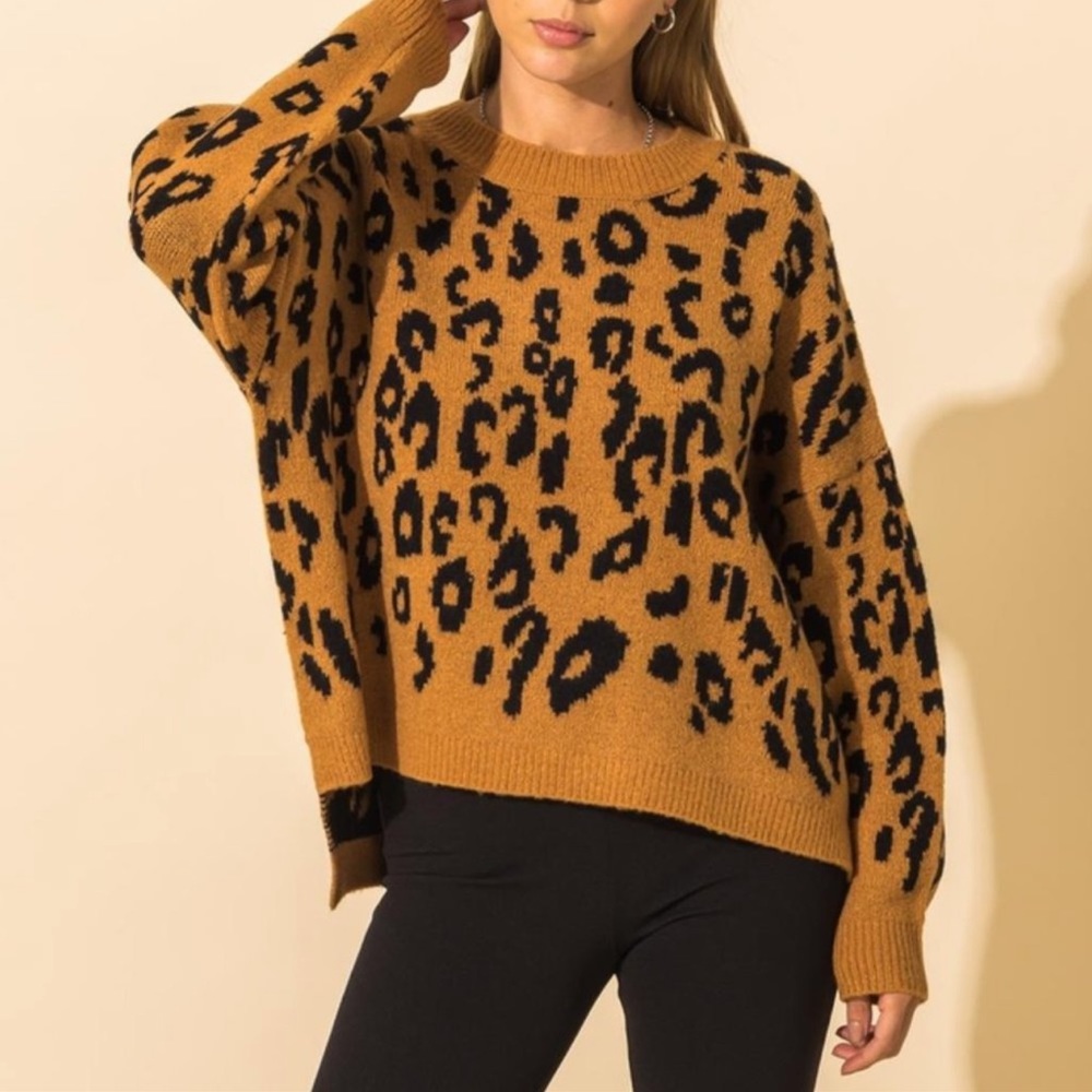 Animal Print Sweater